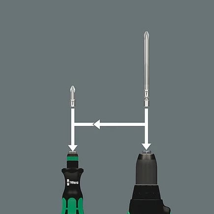 Set kaçavidash Wera 05057114001, 32 copa, 1/4", me mbajtës bitash dhe kuti tekstili