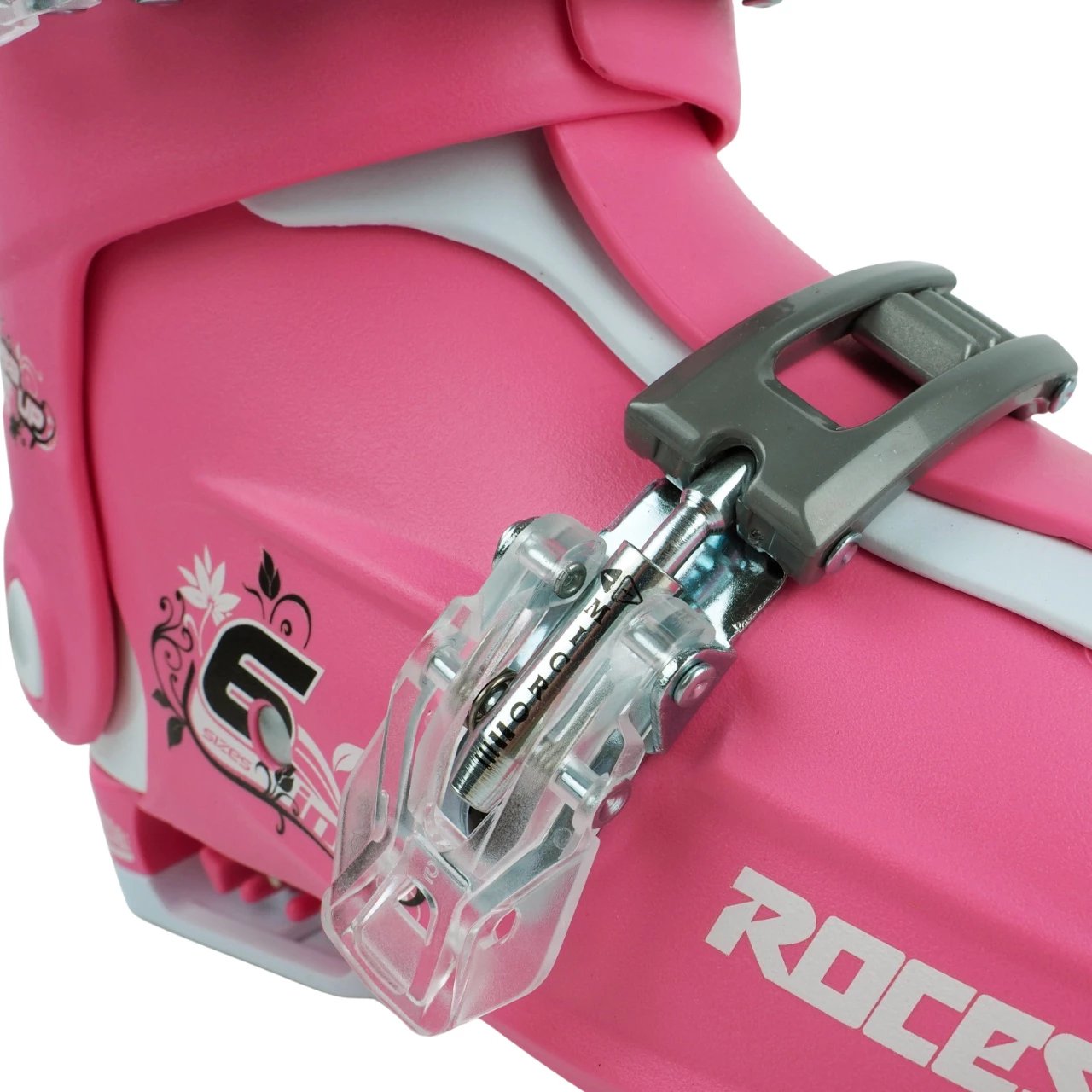 Atlete skijimi për fëmijë Roces, rozë dhe të bardha