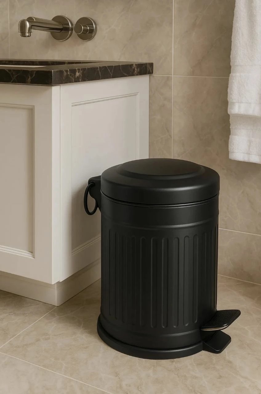 Shportë metalike, e zezë, Hermia, d83