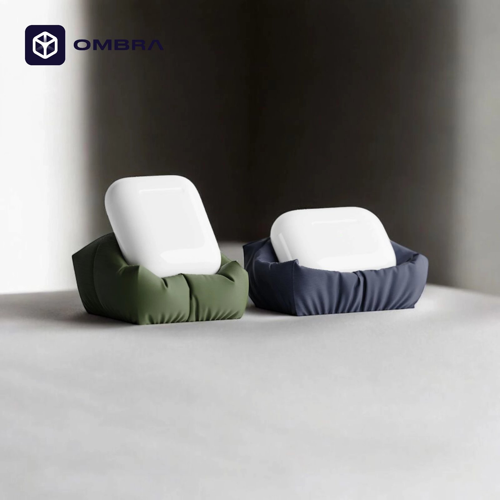 Mbajtëse për telefon Jastëk i vogël për AirPods, e gjelbërt