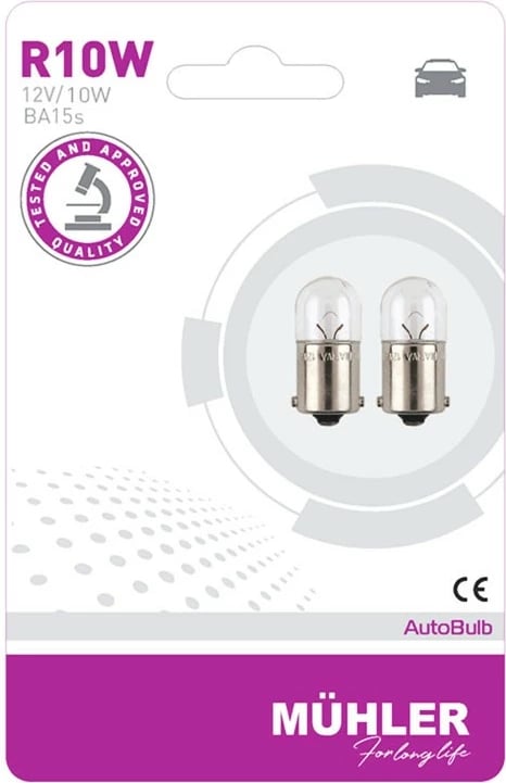 Lampa 12v 10w Ba15s Blister Muhler