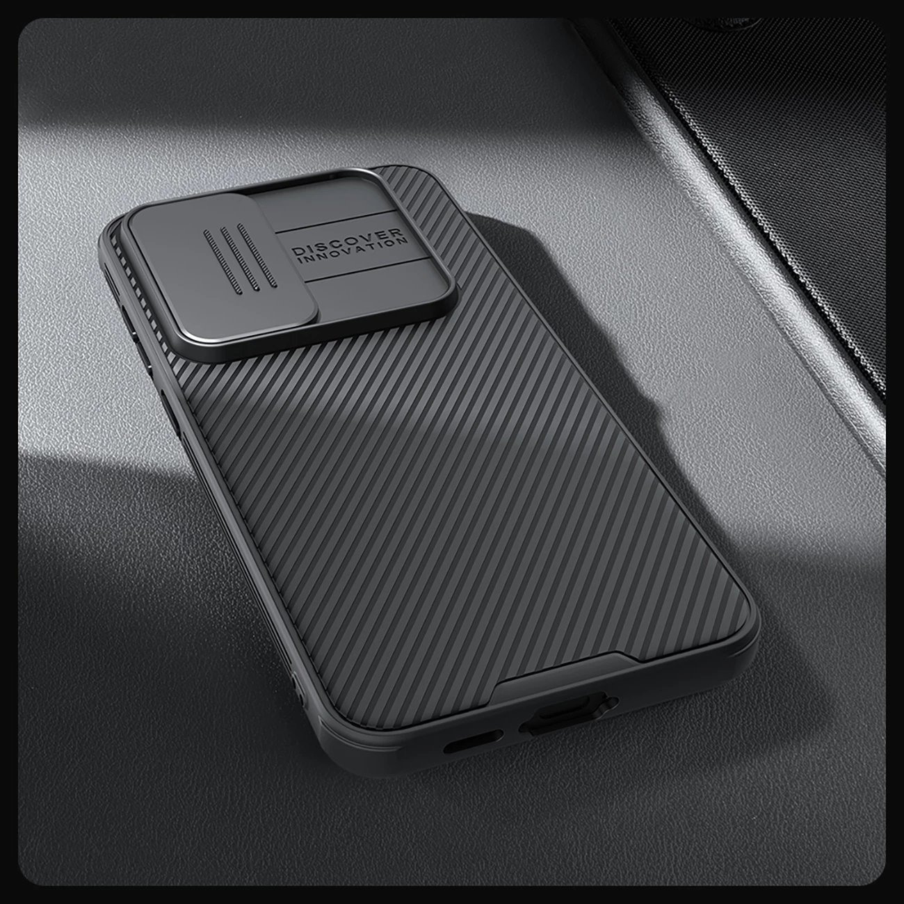 Mbështjellës Nillkin CamShield Pro për Samsung Galaxy S24 FE, i zi Mbështjellës Nillkin CamShield Pro për Samsung Galaxy S24 FE, i zi