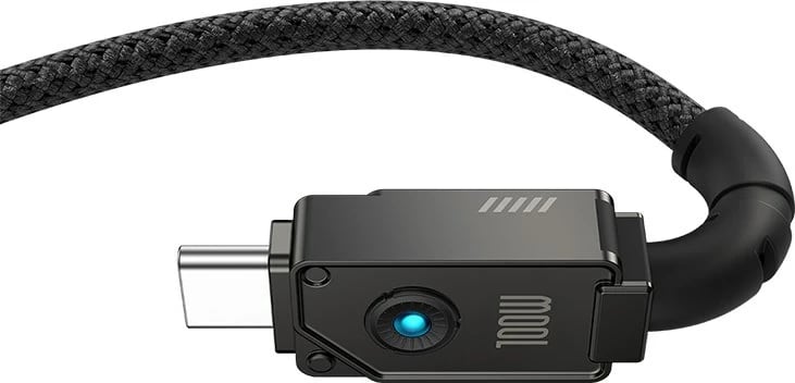 Kabllo USB C në USB C Baseus, 2 m, 100 W, Bardhë