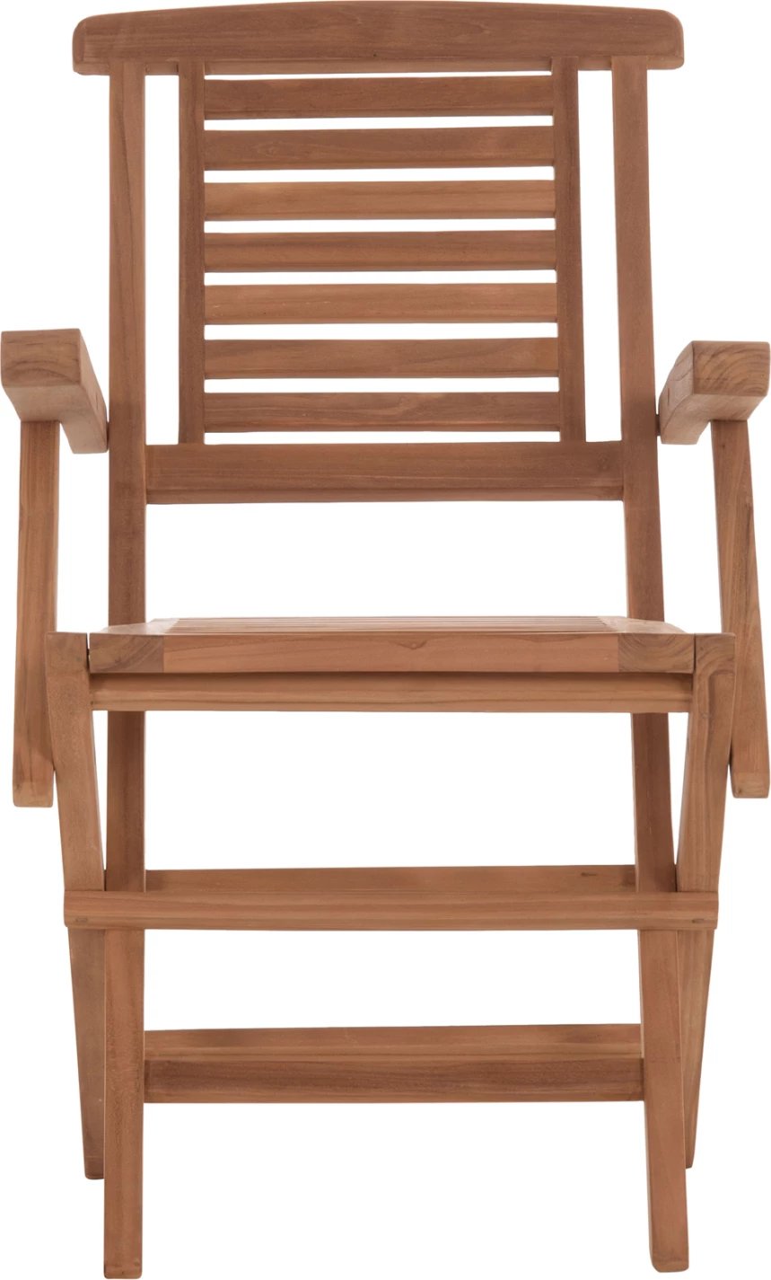 Karrige palosëse për ngrënie jashtë, dru tik, CRANDER FH6377, set prej 2 copë, 53x63x90cm