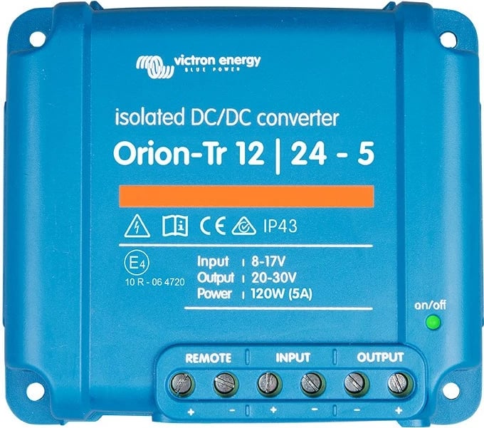 Konvertues DC/DC Victron Energy Orion-Tr 12/24-5A, 120W, Blu