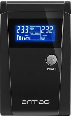 UPS Armac Line-In 650VA Office Pure Sine Wave LCD2, kasë metalike, e zezë