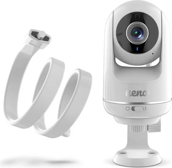 Monitor për foshnje neno NENO VISTA me kamerë rrotulluese, ekran 5", i bardhë