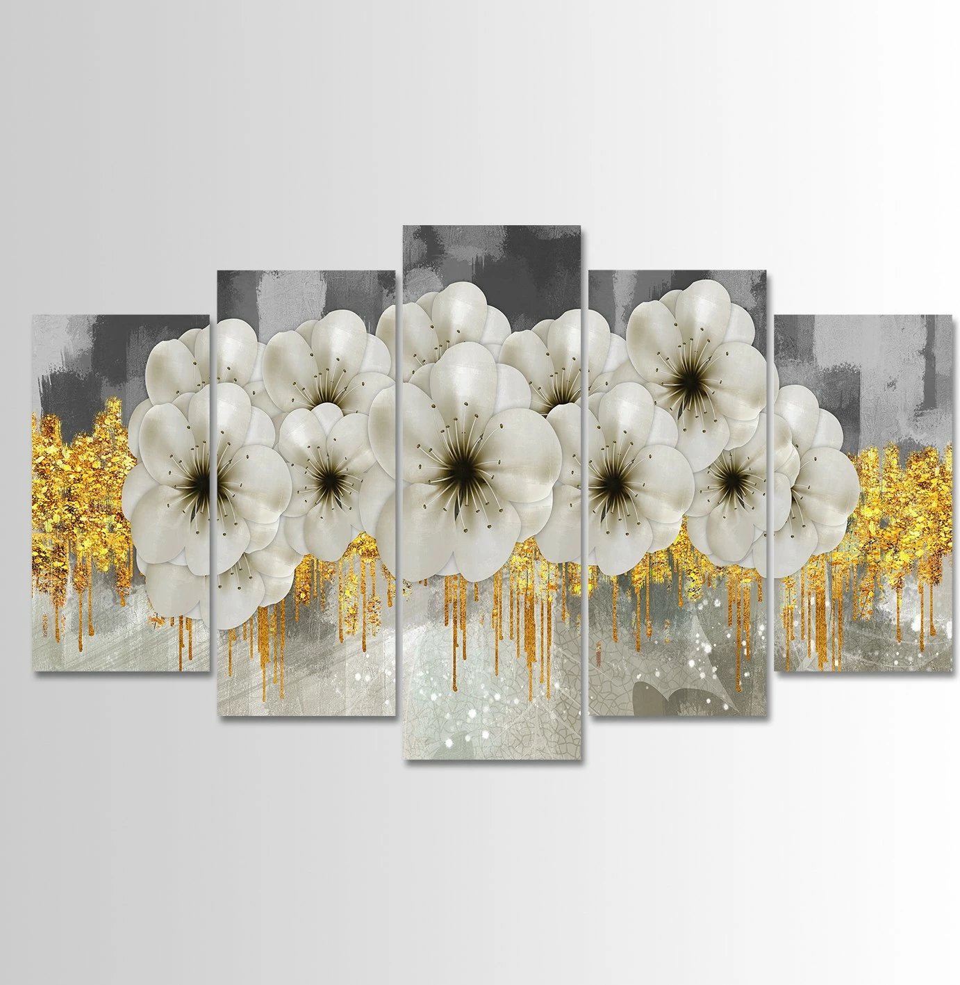 Pikturë dekorative MDF, 5 pjesë, Wallity, 100x60 cm, shumëngjyrëshe