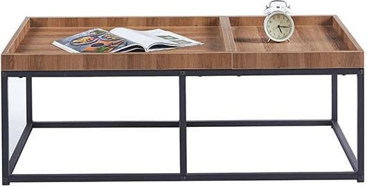 Tavolinë kafeje nextdeco Metalike me sipërfaqe MDF, H40x110x60cm