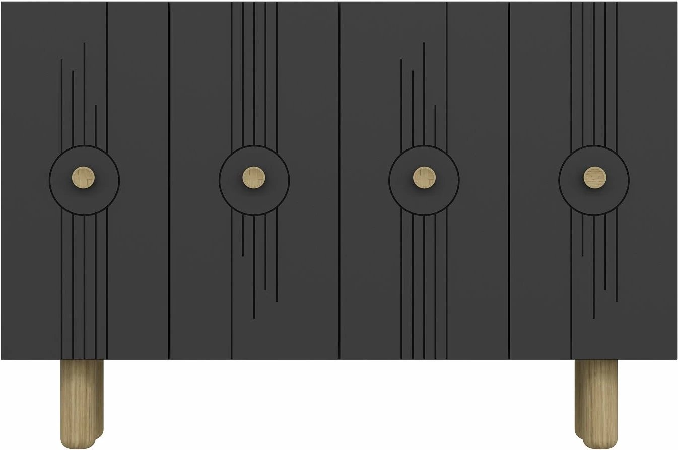 Konsolë moderne, ngjyrë antracit, Skye Decor, KM120