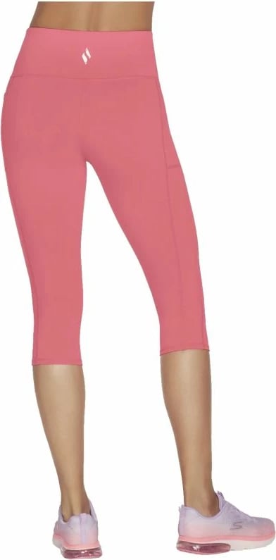 Shorce capri për femra Skechers, të kuqe
