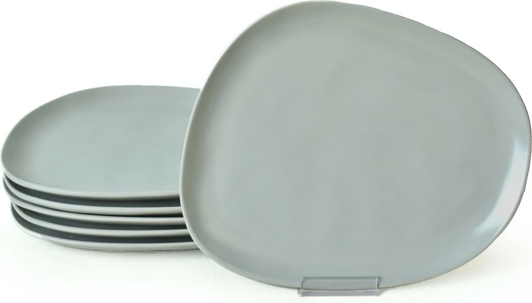 Set pjatash shërbimi (6 copë), ngjyrë gri mat, Hermia Concept, X000155010000000000000000