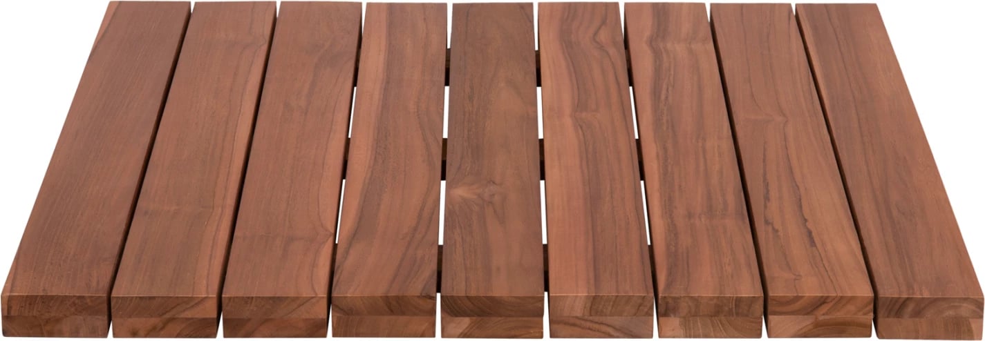 Sipërfaqe tavoline katrore, dru TEAK, ngjyrë natyrale, 80x80x4 cm