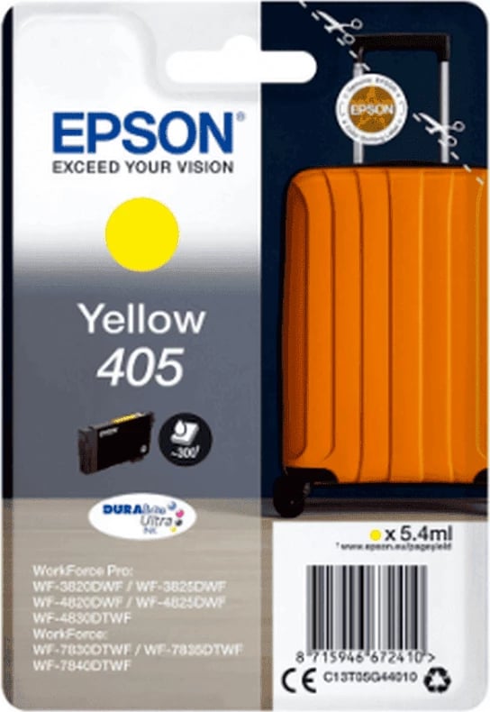 Kartush bojë Epson 405 C13T05G44010 5.4 ml, rendiment 300 faqe, e verdhë