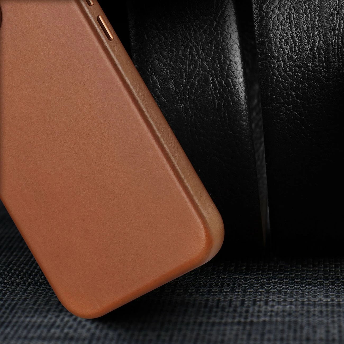 Mbështjellës Dux Ducis Naples për iPhone 14 Plus, lëkurë, MagSafe, Kafe