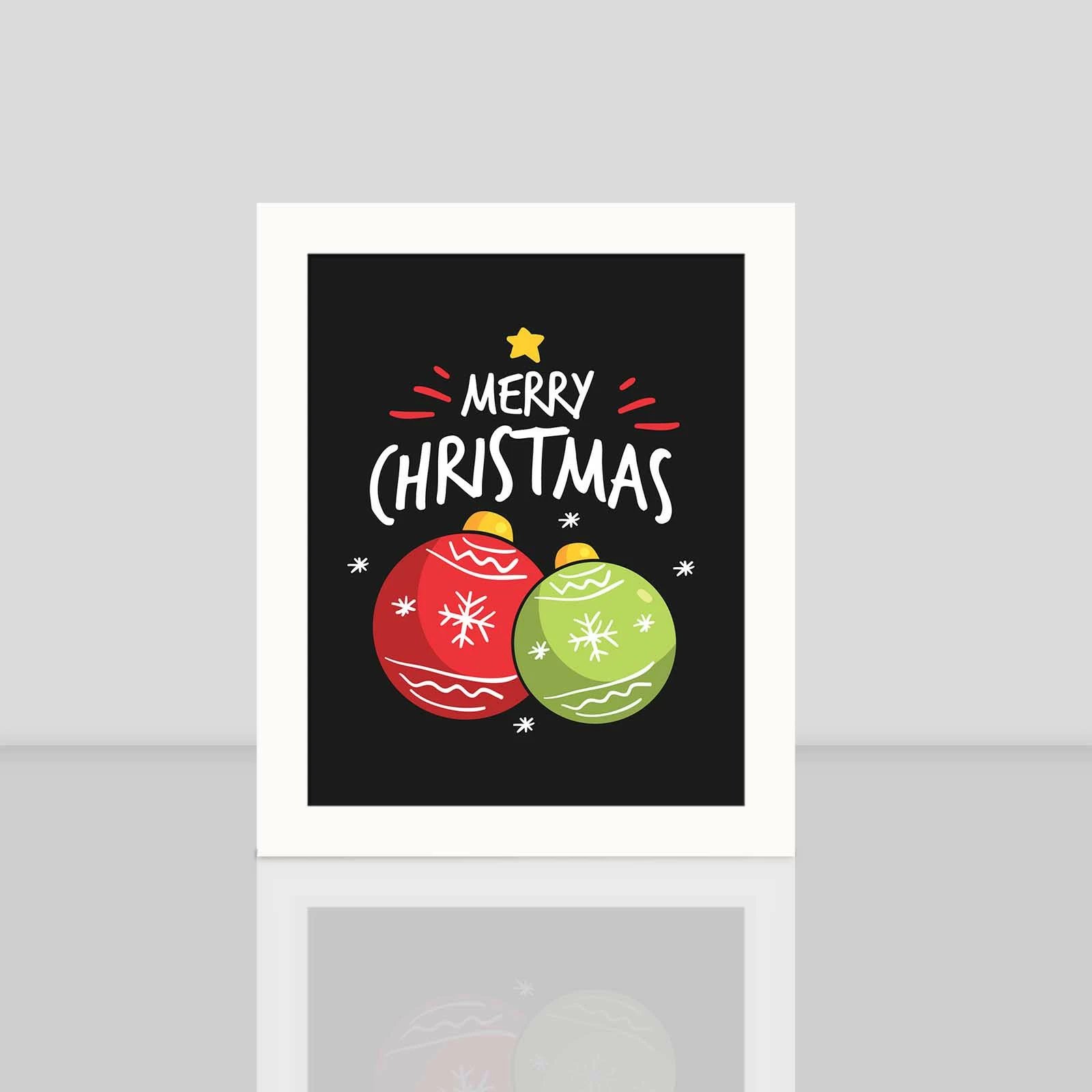 Pikturë dekorative me kornizë MDF, shumëngjyrëshe, Wallity, BCTNOEL-010