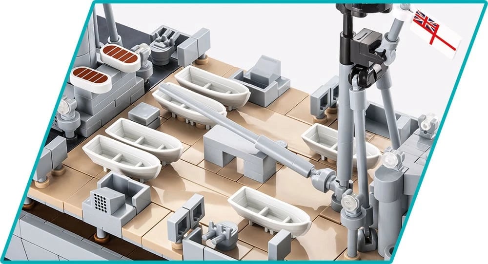Set ndërtimi Cobi Klocki HMS Hood, 2613 pjesë, Historical Collection, model 1:300