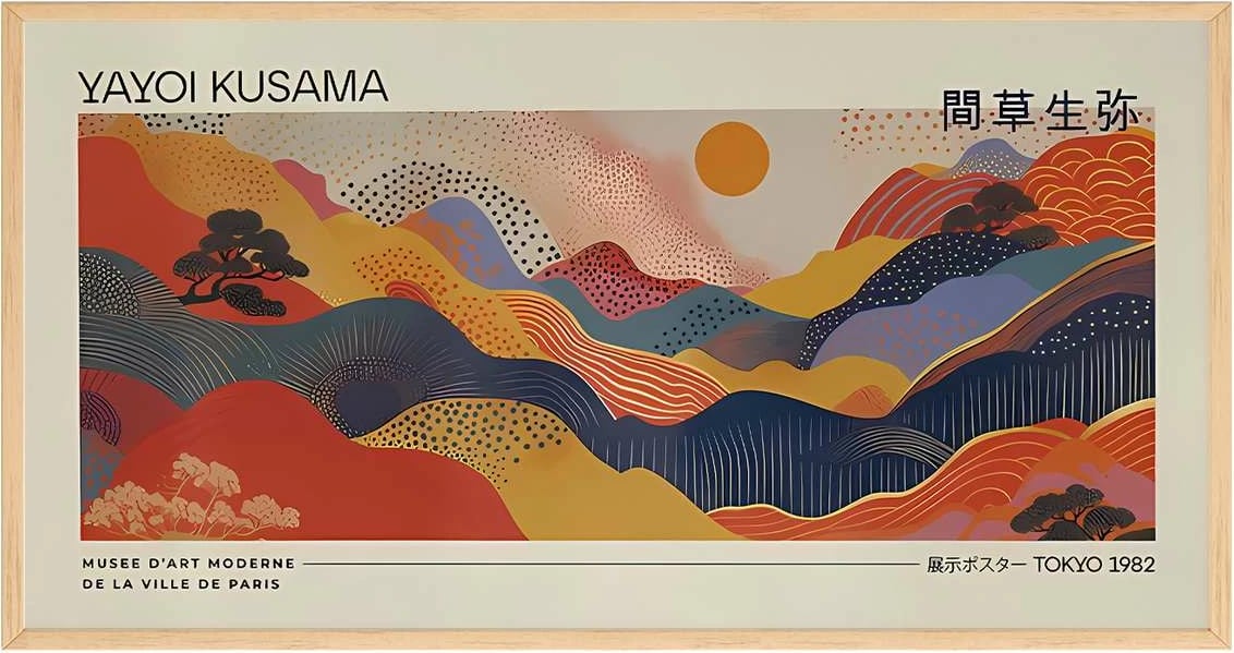 Pikturë dekorative me kornizë, Wallity, Artsmdfyty22-3370, shumëngjyrëshe, 33x70cm