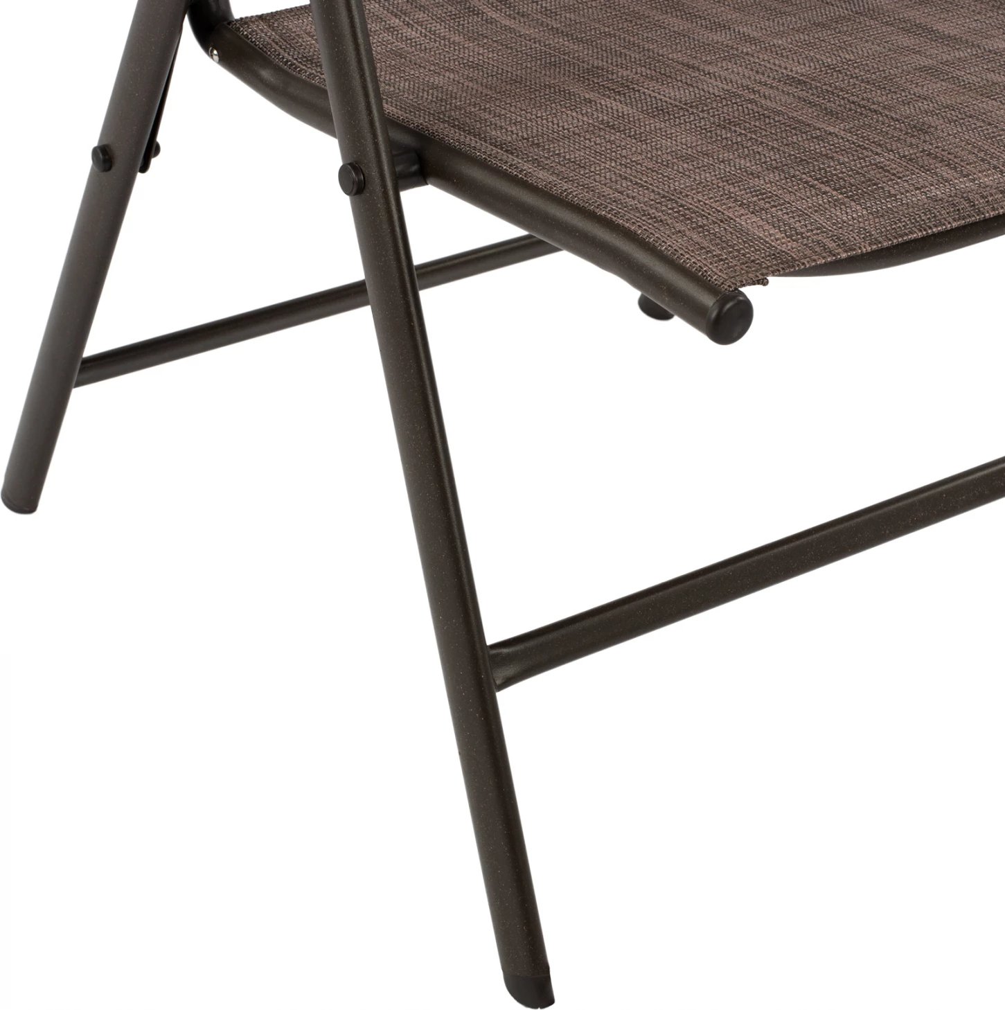 Karrige palosëse 7 vende, metalike, ngjyrë kafe me tekstilene kafe, FH5700.02, 55x70x103 cm, set prej 2 copë