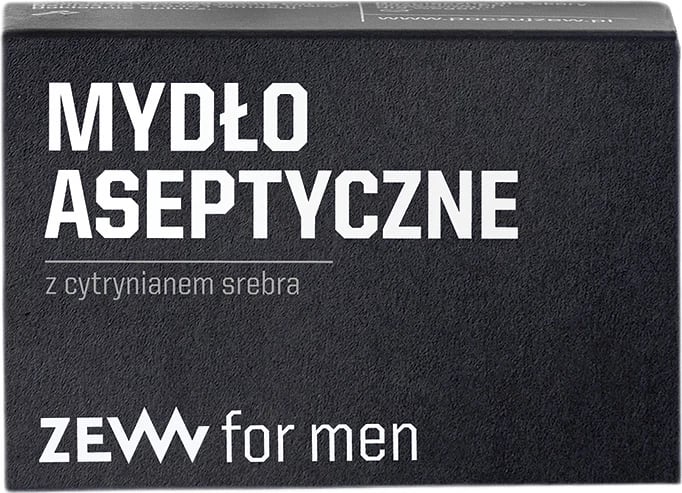 Sapun aseptik për meshkuj Zew For Men me Silver Citrate, 85ml