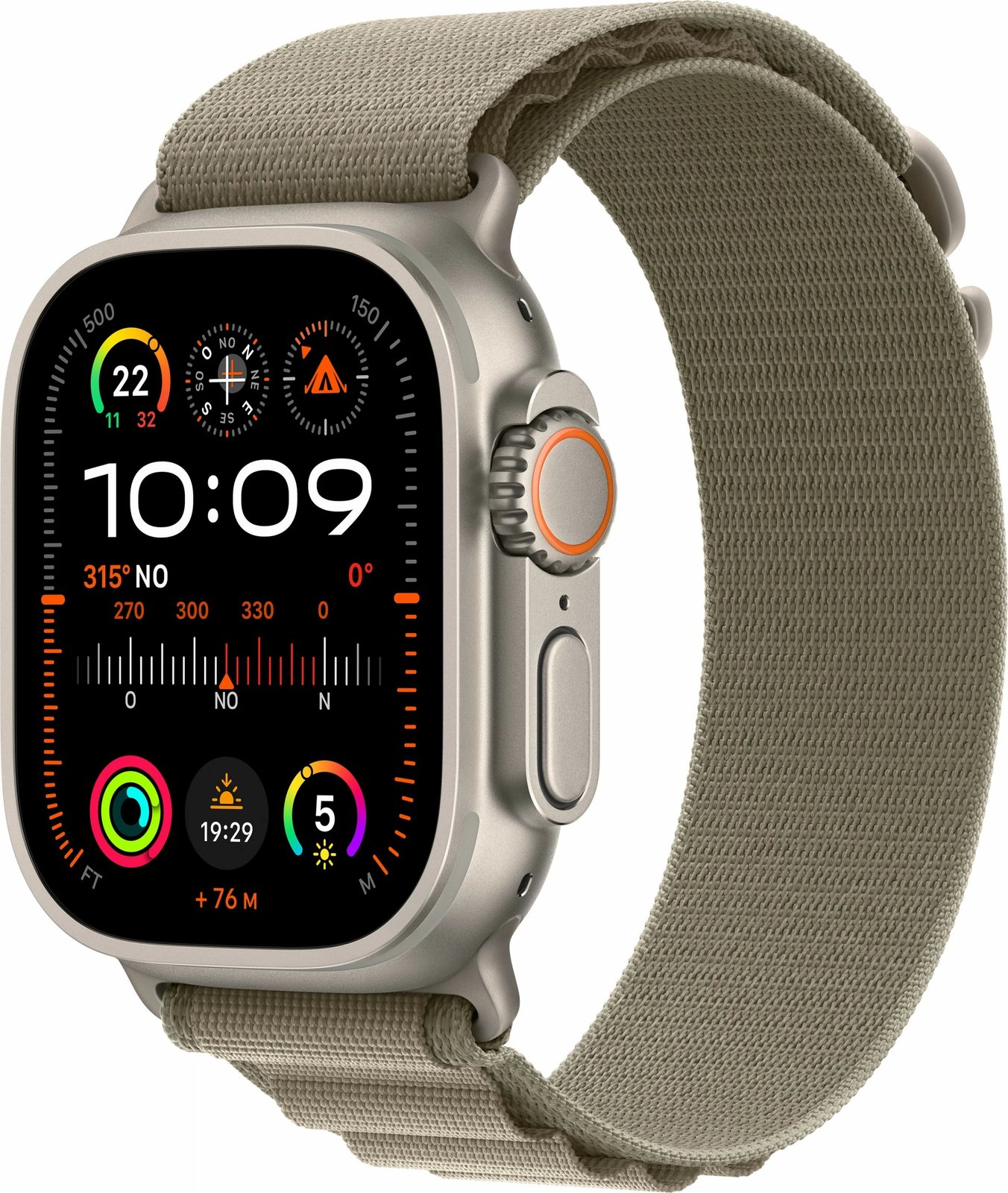 Smartwatch Apple Watch Ultra 2, OLED, 64 GB, GPS, ngjyrë ulliri