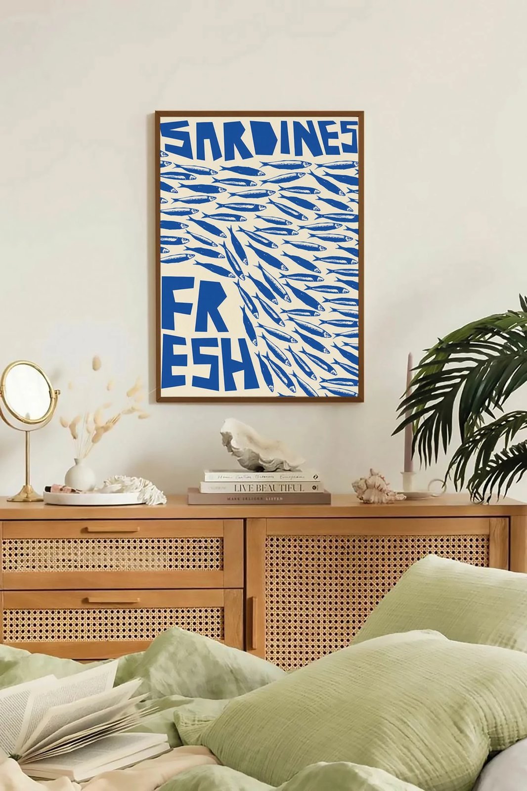 Pikturë dekorative me kornizë, shumëngjyrëshe, Lmnmdlkahve12