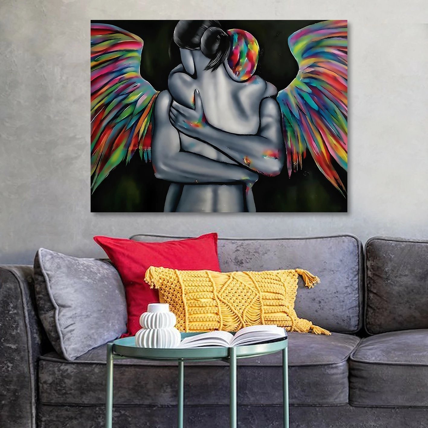 Pikturë dekorative në kanavacë, shumëngjyrëshe, Wallity KNV4539_70100, 70x100cm