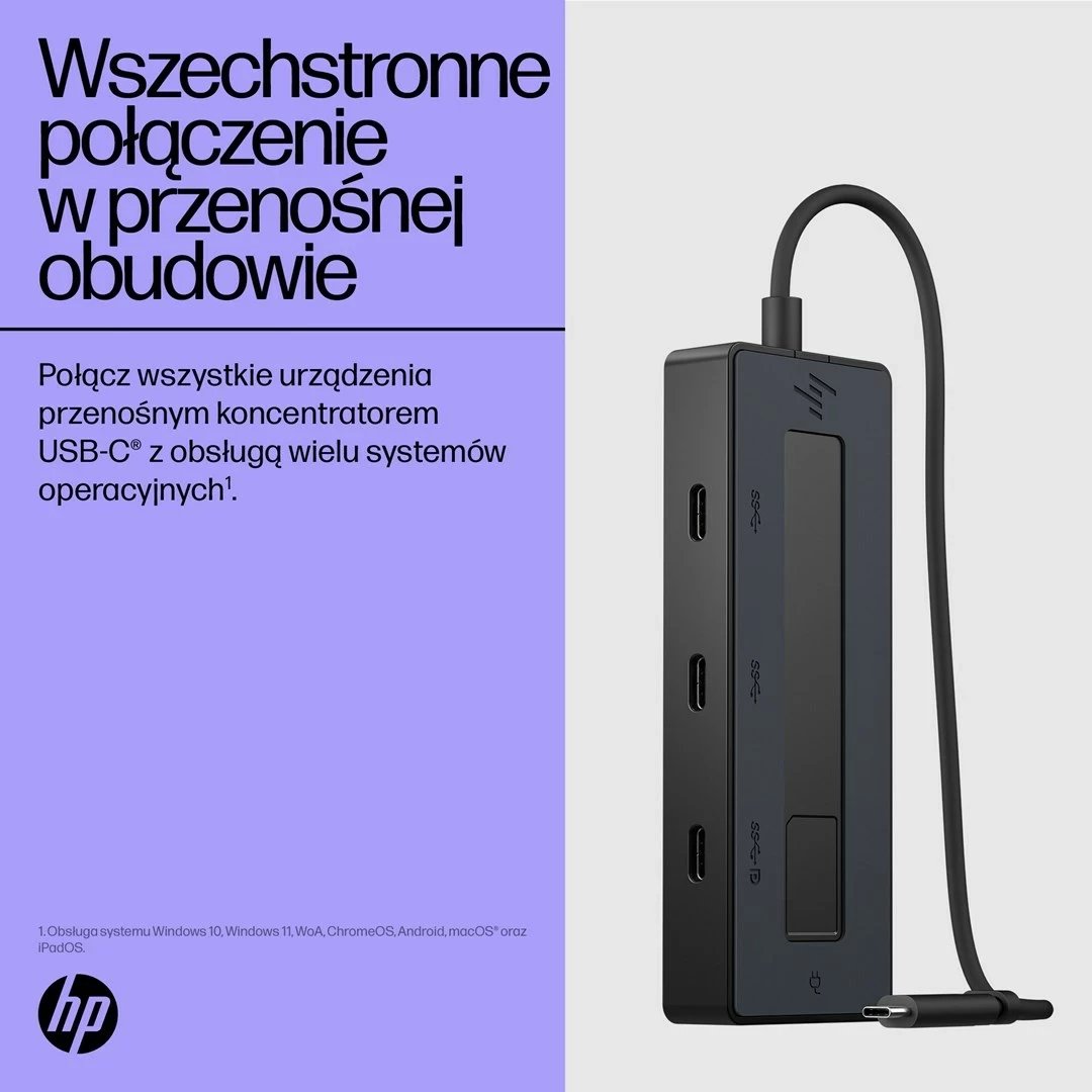Hub HP 4K USB-C Multiport, i zi