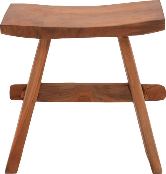 Karrige për bar Shogun, dru teak, ngjyrë natyrale, 46x28x46cm