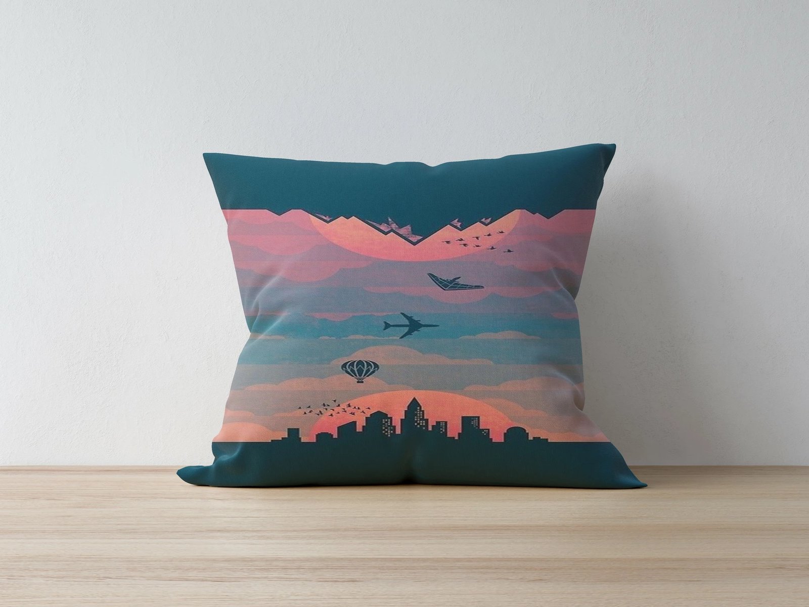 Jastëk dekorativ, shumëngjyrësh, Evila Originals, a1129, 43x43cm