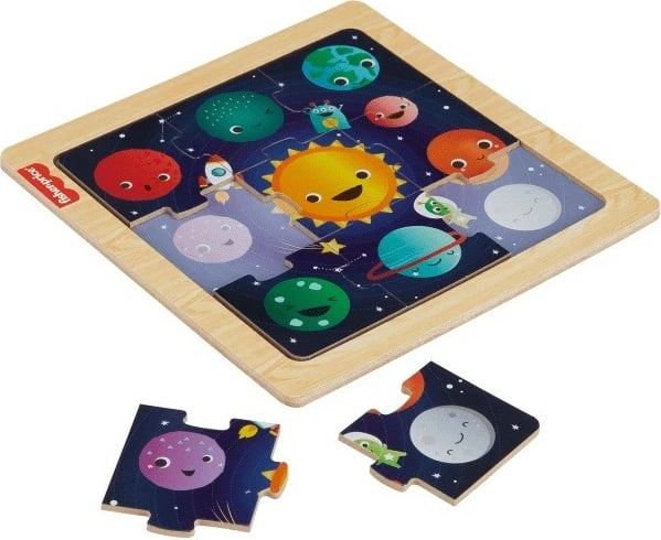 Puzzle druri Fisher Price HXV15/HXV16, 9 pjesë, Hapësirë