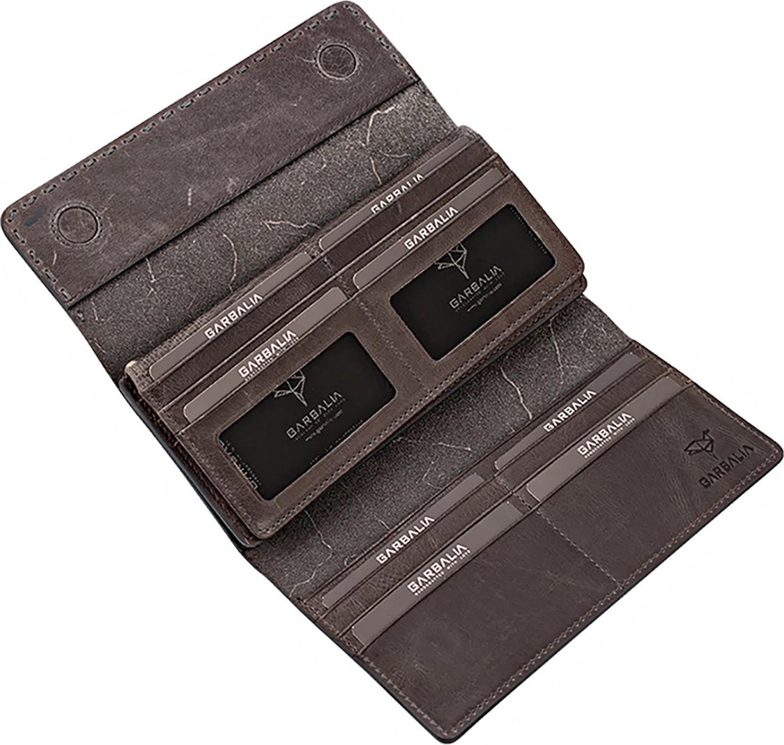 Portofol për gra, lëkurë e vërtetë, ngjyrë gri, Zoozie Bags Pavia