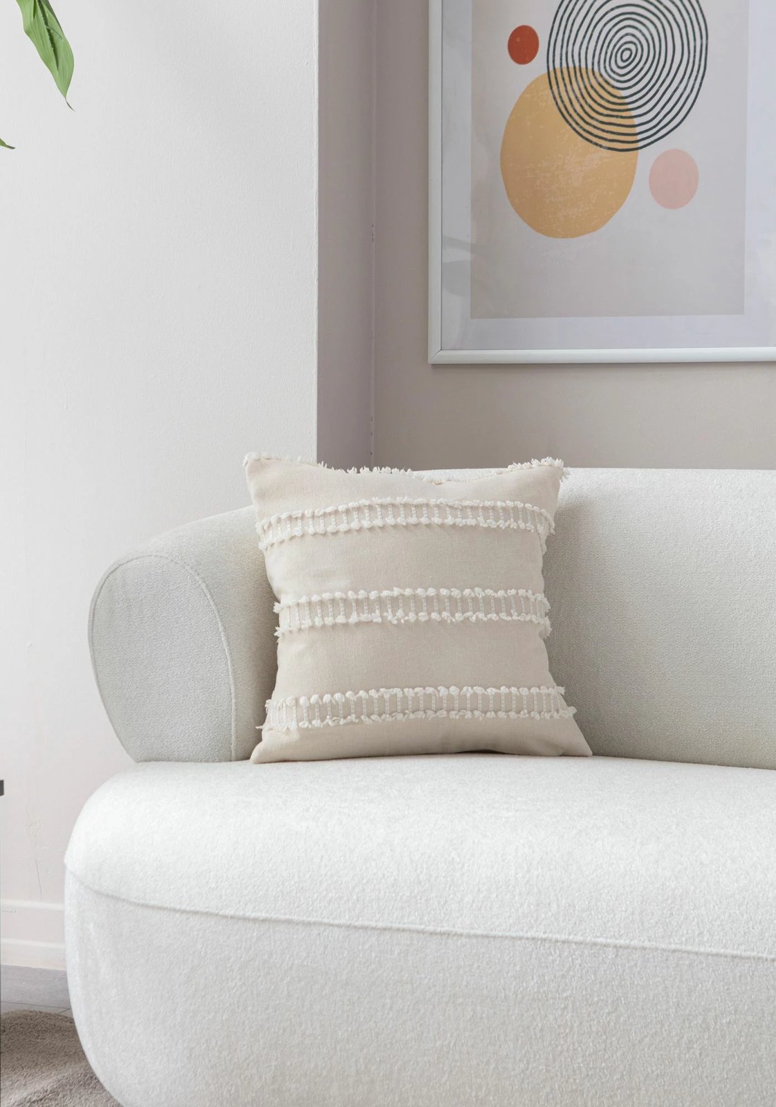 Jastëkëz mbështjellës krem Evila Originals, Tuffet v2