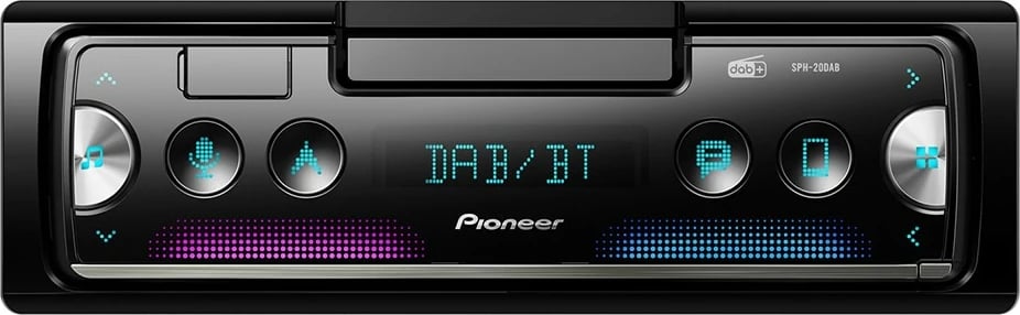 Radio veture Pioneer SPH-20DAB, DAB, Bluetooth, mbajtës telefoni, e zezë