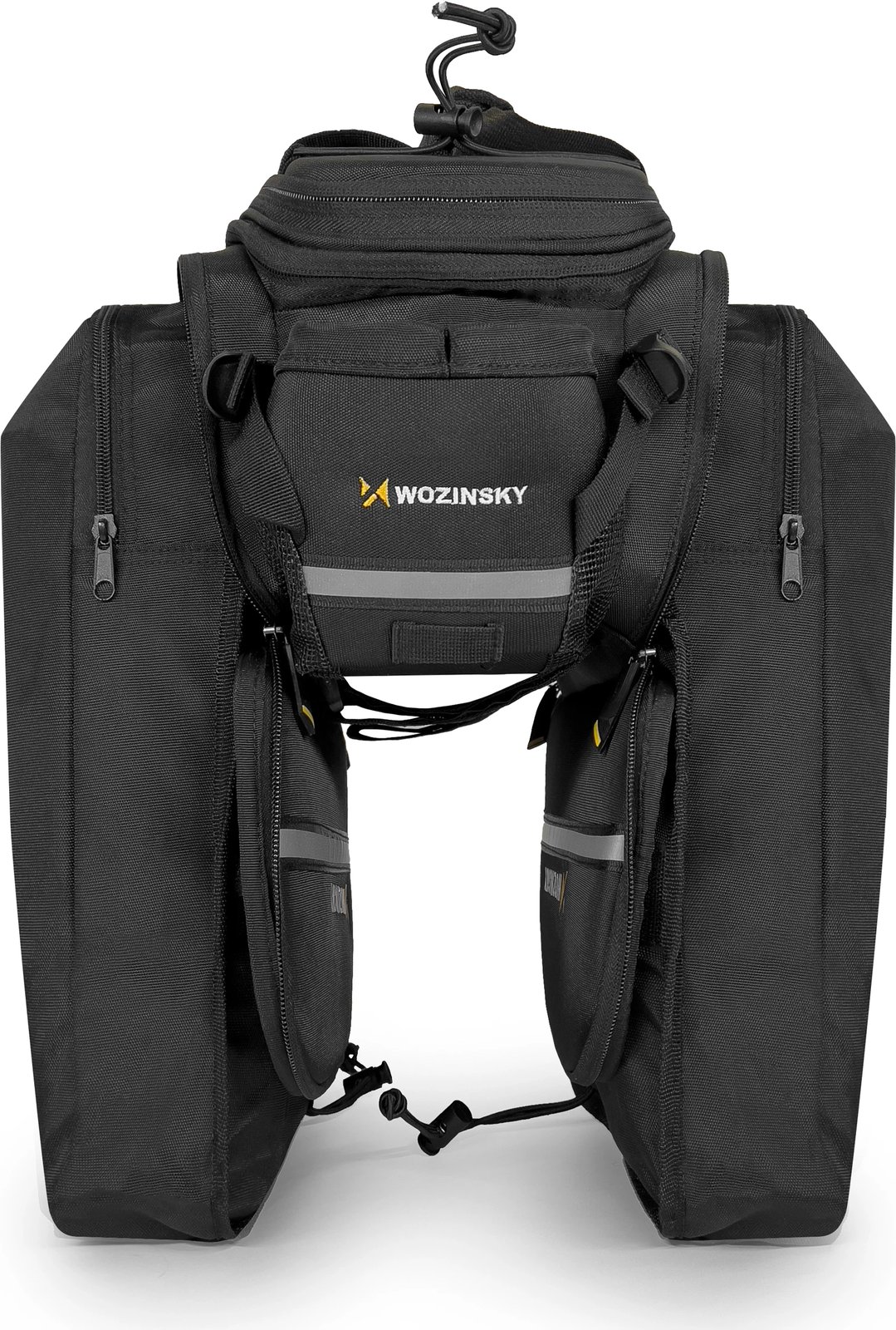 Çantë biçiklete Wozinsky WBB19BK, 35L, me mbulesë shiu, e zezë Çantë biçiklete Wozinsky WBB19BK, 35L, me mbulesë shiu, e zezë