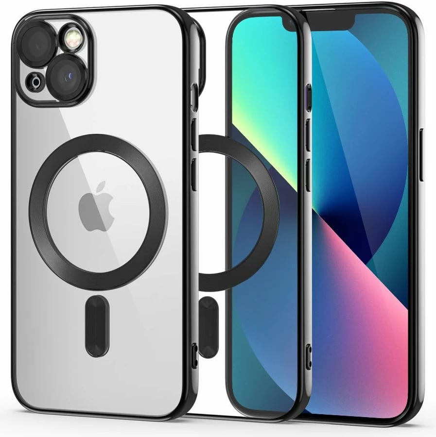 Mbështjellës Tech-Protect MagShine Line për iPhone 13, MagSafe, i zi