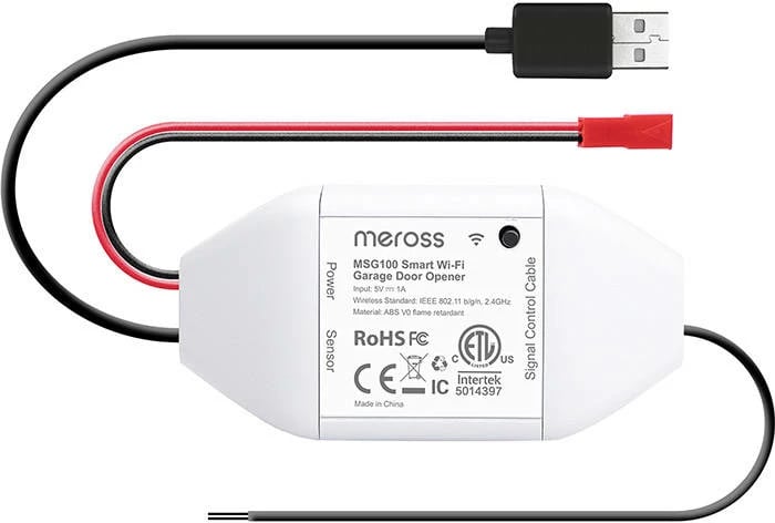 Hapës inteligjent dere garazhi Meross MSG100HK, HomeKit, i bardhë