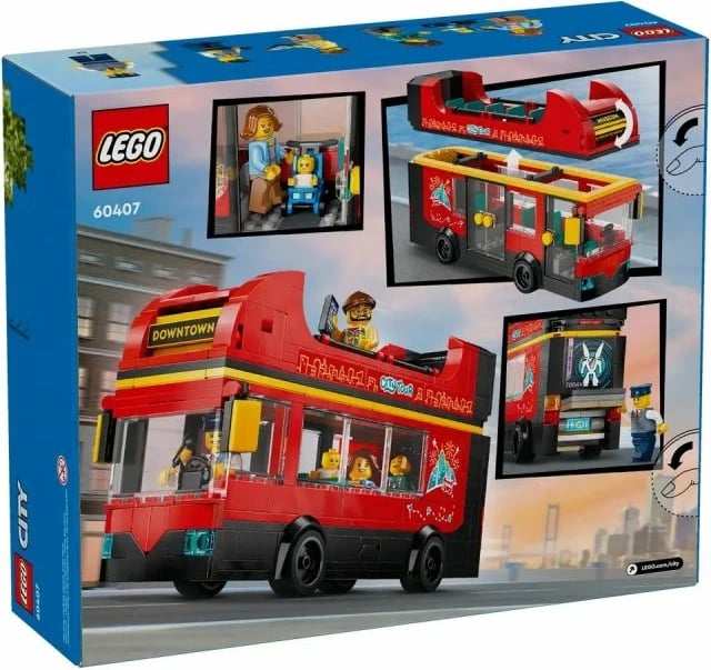 Lego autobus dykatësh i kuq, fëmijë