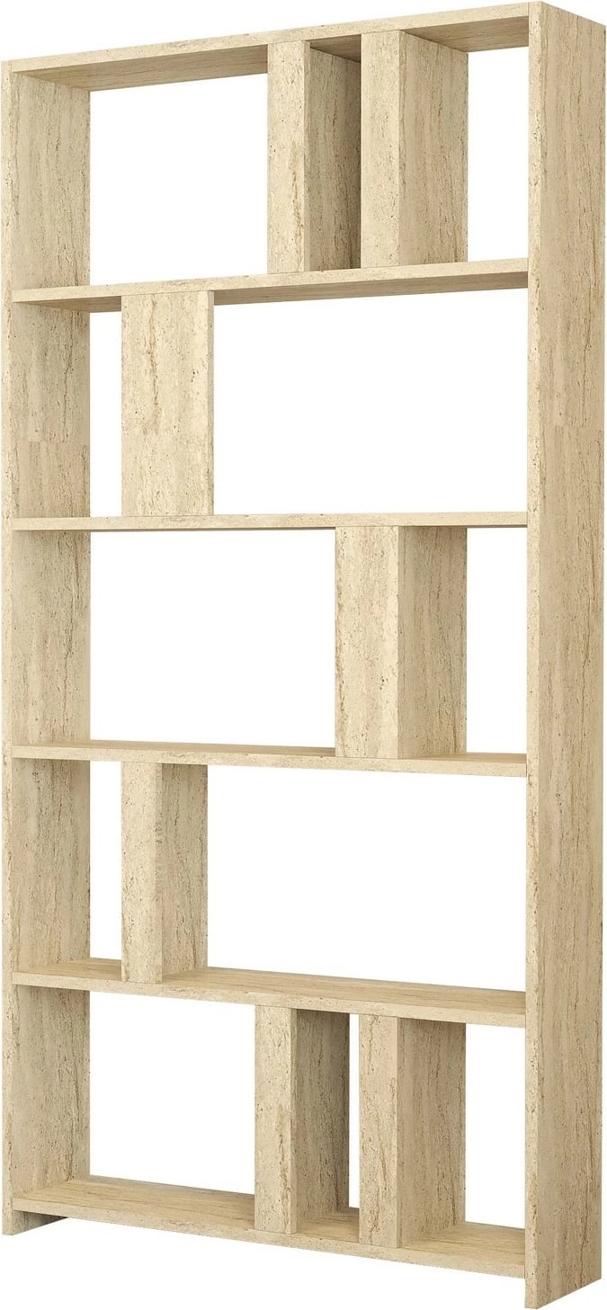 Raft librash Hanah Home, ngjyrë travertin, Lima