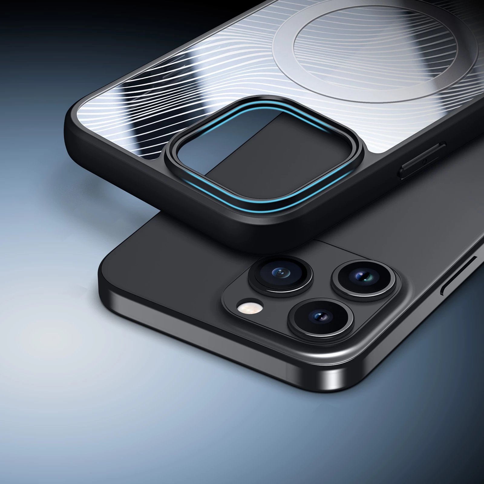 Mbështjellës Dux Ducis Aimo Mag për iPhone 15 Pro Max, MagSafe, i zi