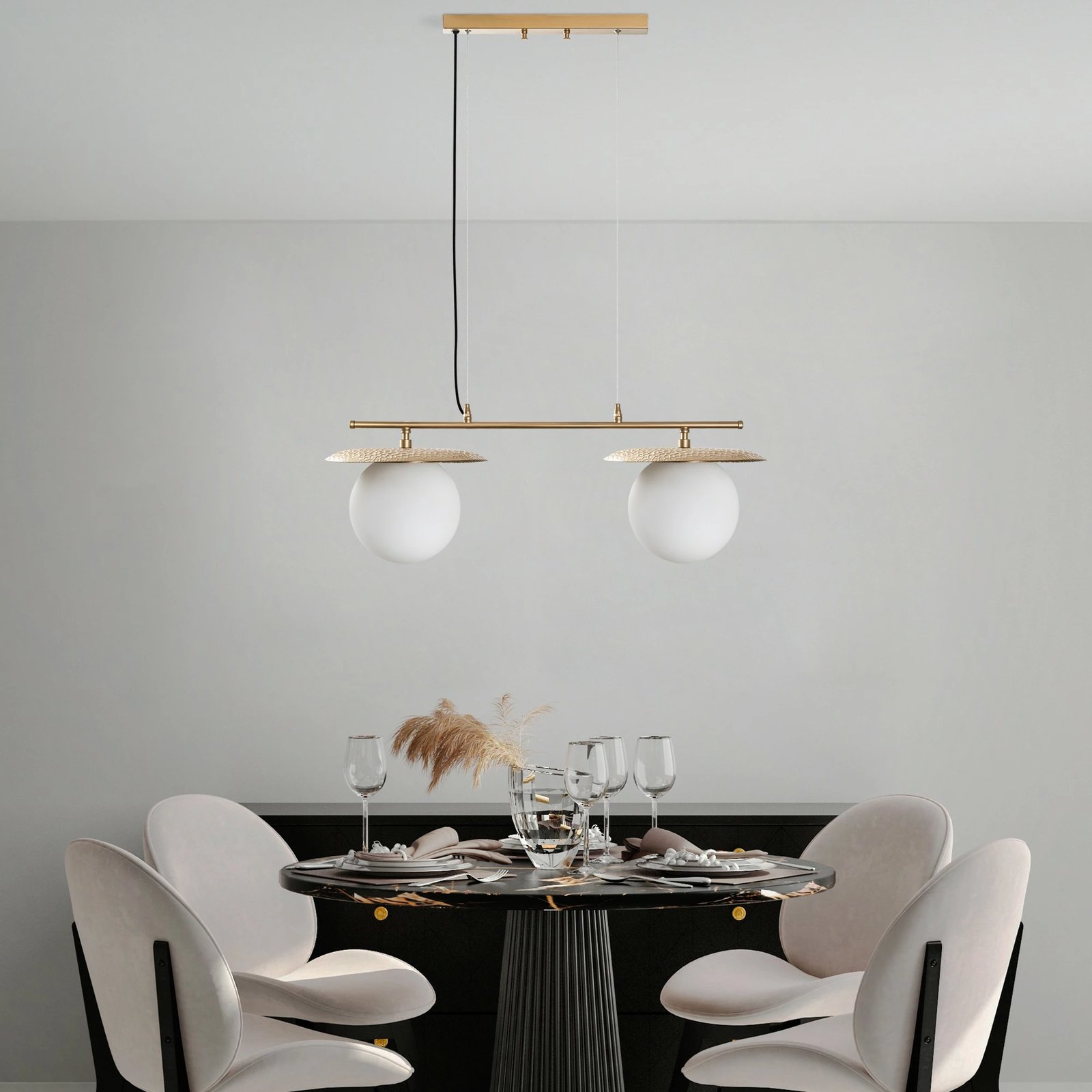 Llambë tavani Opviq, Anemon, ngjyrë ari, 13814