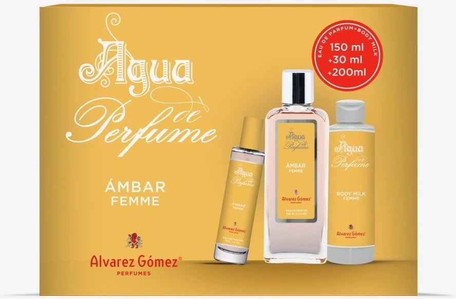 Set Eau de Parfum për femra Alvarez Gómez Ambar, 150ml + 30ml + 200ml