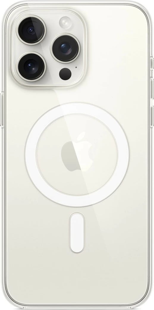 Mbështjellës Apple MagSafe për iPhone 15 Pro Max, Transparent