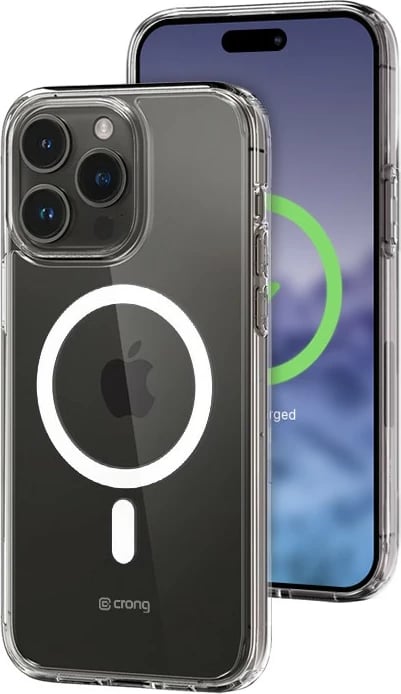 Mbështjellës CRONG Clear MAG Cover për iPhone 15 Pro Max, MagSafe, Transparent