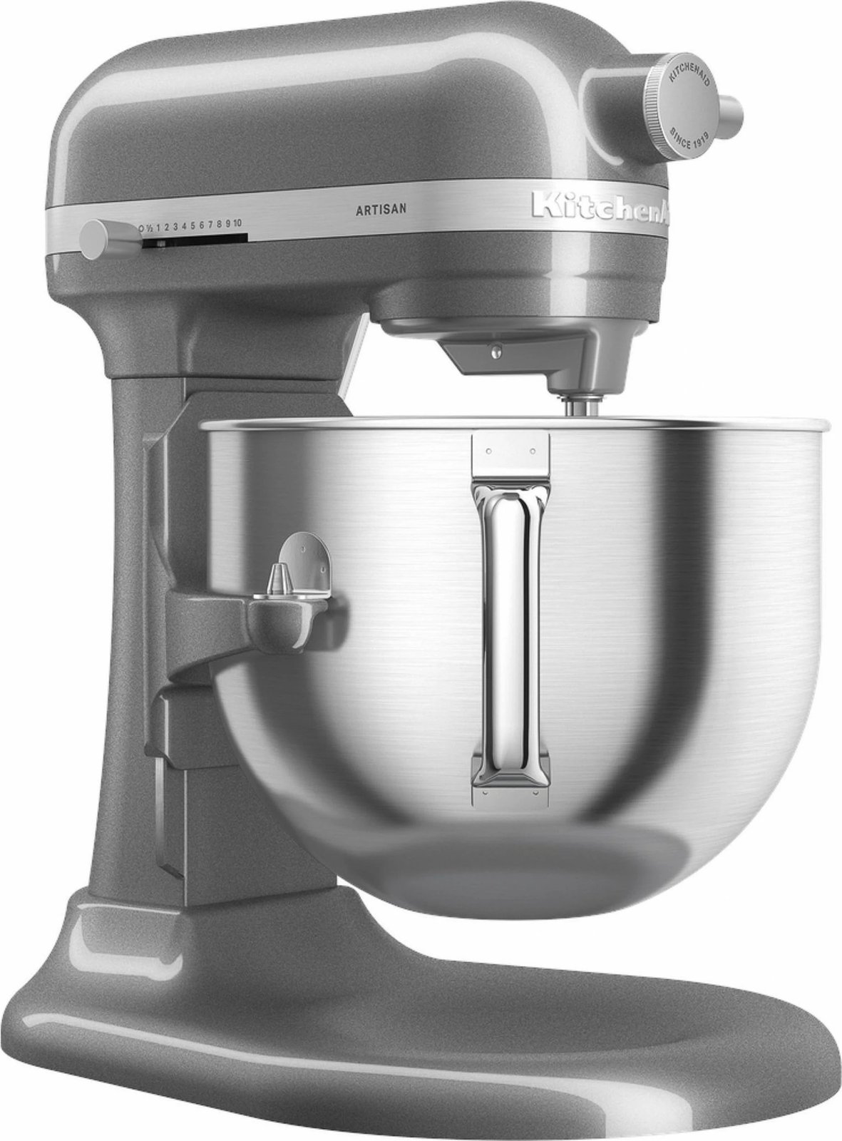 Mikser qëndror KitchenAid Artisan 5KSM70SHXEMS, 6.6L, argjendtë