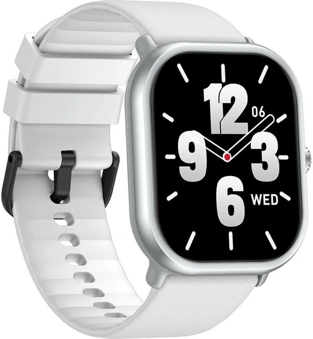 Smartwatch Zeblaze GTS 3 Pro, 1.97" AMOLED, i bardhë