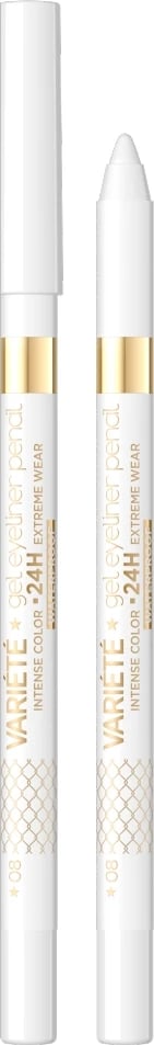 Eyeliner gel waterproof Eveline Cosmetics Variety 08 White, 1 copë