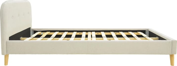 Krevat LumiLux, material stof, ngjyrë bezhë, 100x200cm