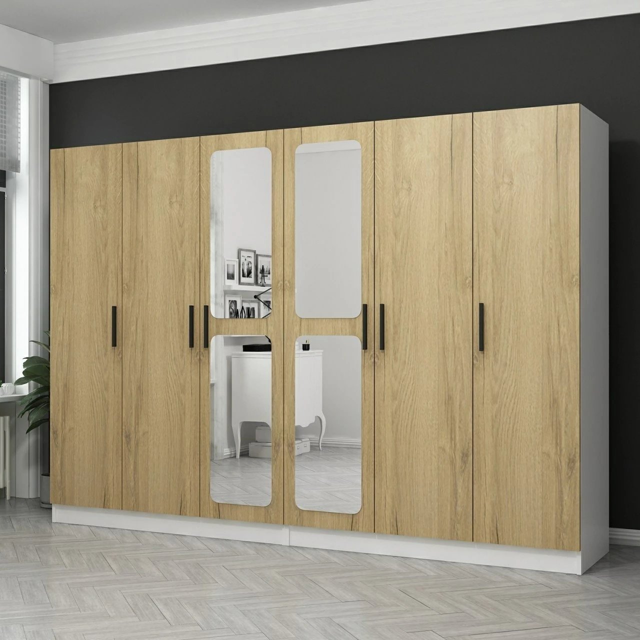 Dollap për rroba, ngjyrë arre, Skye Decor, Kale - 3874