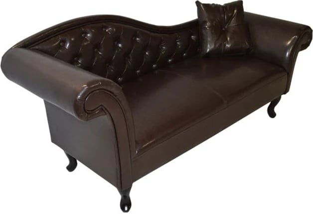 Reel T. Chesterfield Niovi FH3007.01 ngjyrë kafe e errët, krah i majtë, 189x61x84 cm